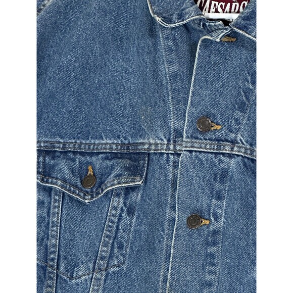 VTG 1997 Denim Jacket Oscar Dela Hoya Hector Macho Camacho Caesars Palace Boxing - Picture 7 of 16